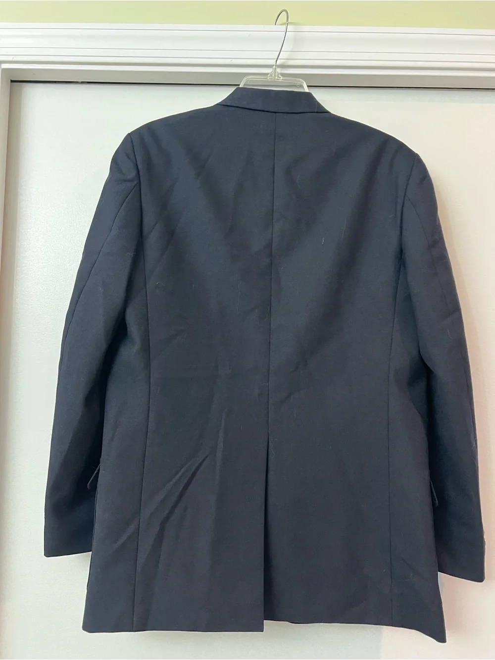 Europa Collection Diffusion Navy Blazer with Gold Buttons 38R tag 20R wool EUC